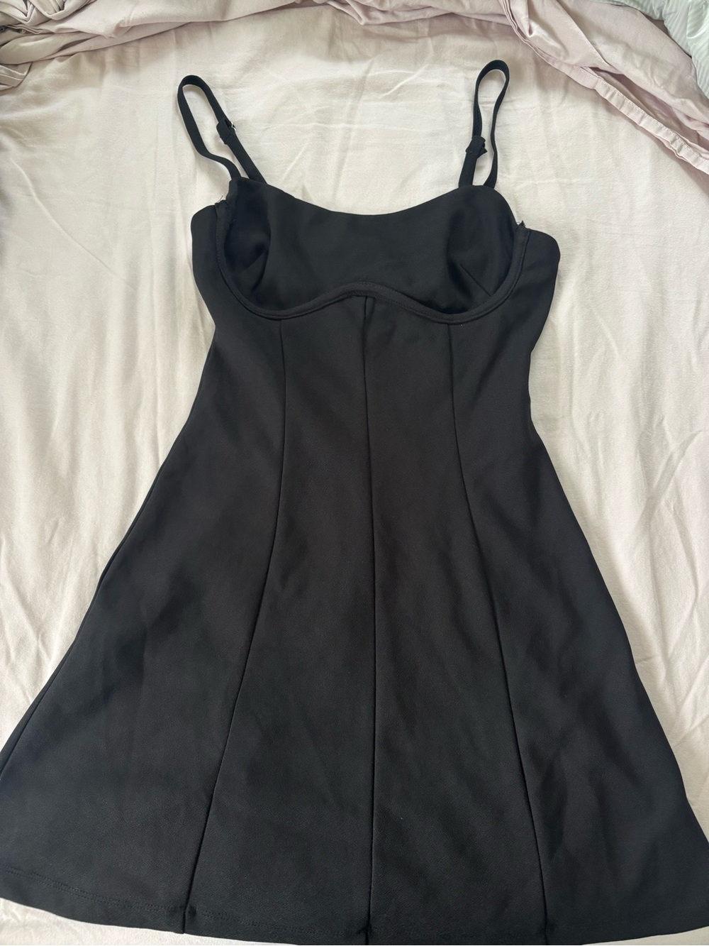 Princess Polly Black Spaghetti Strap A-Line Dress